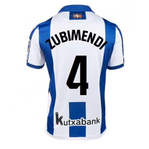 Fotballdrakt Herre Real Sociedad Martin Zubimendi #4 Hjemmedrakt 2024-25 Kortermet